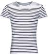 01398 Miles Striped T-Shirt White / Navy colour image